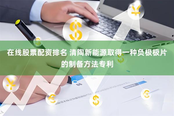 在线股票配资排名 清陶新能源取得一种负极极片的制备方法专利